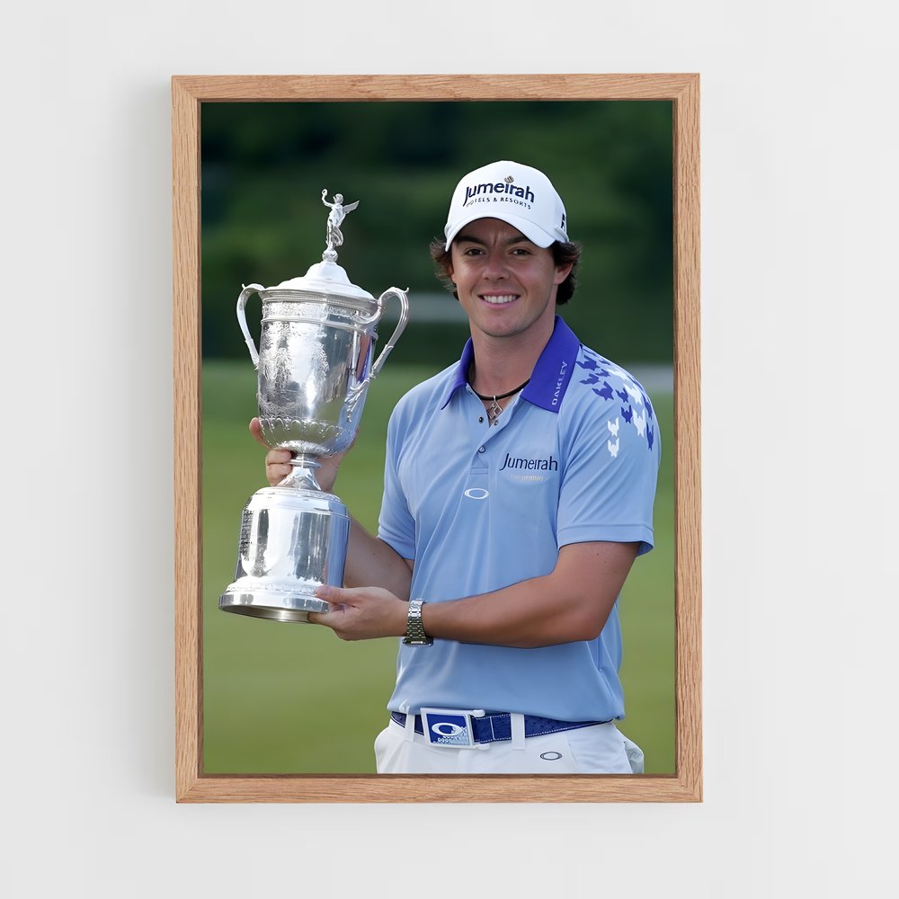 Poster Le Triomphe de Rory – affiche Golf (vue 4)